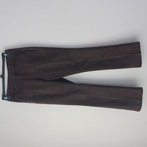 COLDWATER CREEK long brown pants zipper and hook closure. Two pockets.  Size 8